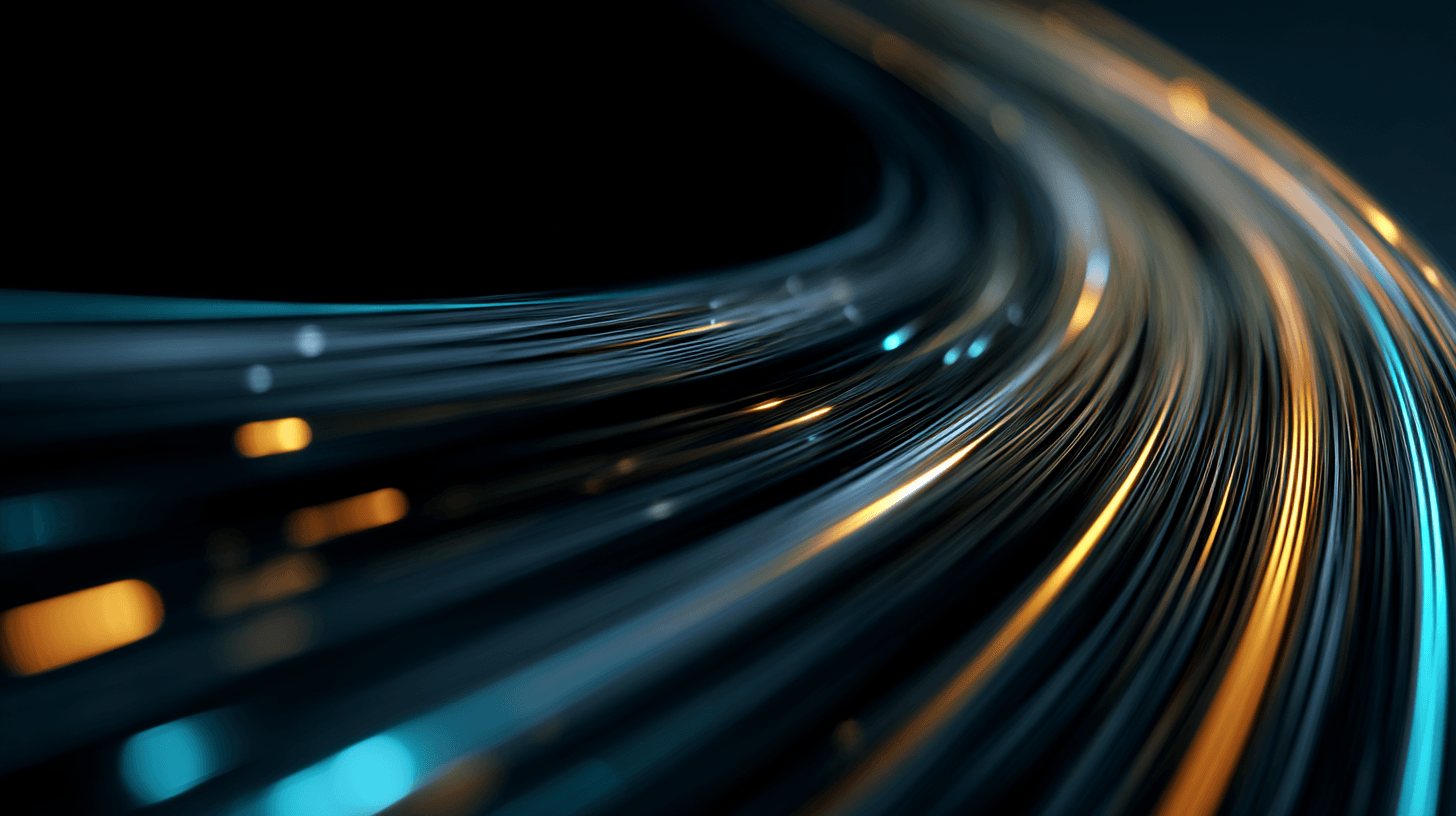 Flowing currents of light revealing patterns in cool teal and subtle green